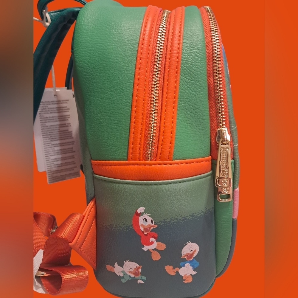 NWT Disney Parks 2023 Classics Christmas Mickey & Friends Backpack Bag Loungefly - Picture 2 of 4